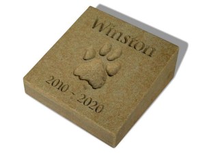 Forever Paw Print In Stone TS