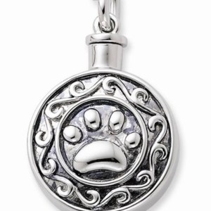 Ash Pendant - Pets Paw Print - PPP2